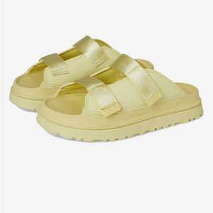 UGG Kids Light Yellow Sandals